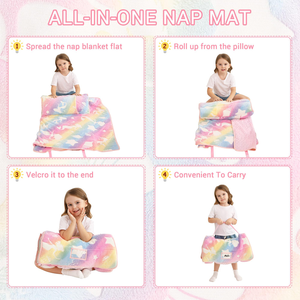 Lasoftan nap mat in use by kids at daycare