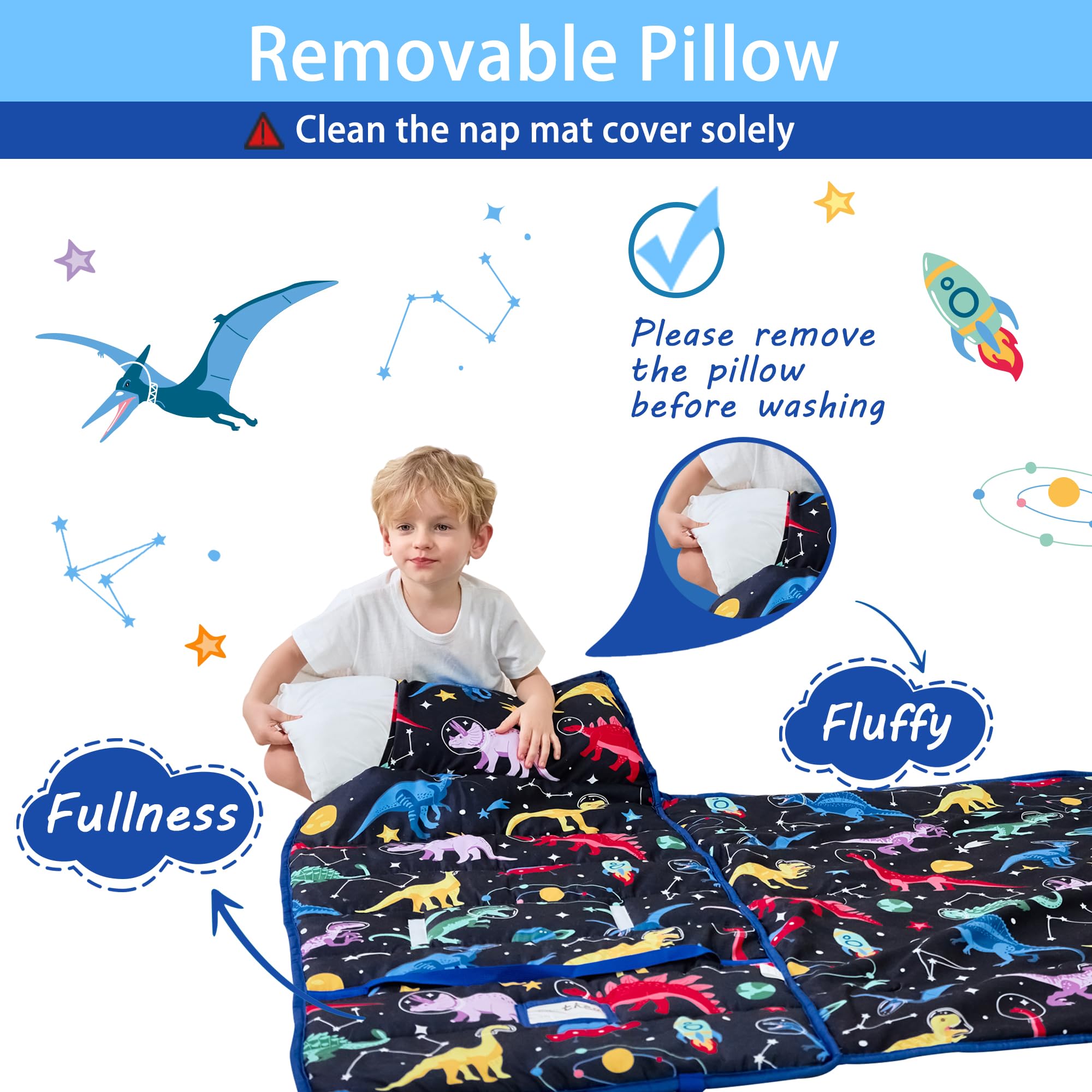 Roll-up travel design of Lasoftan nap mat for on-the-go use