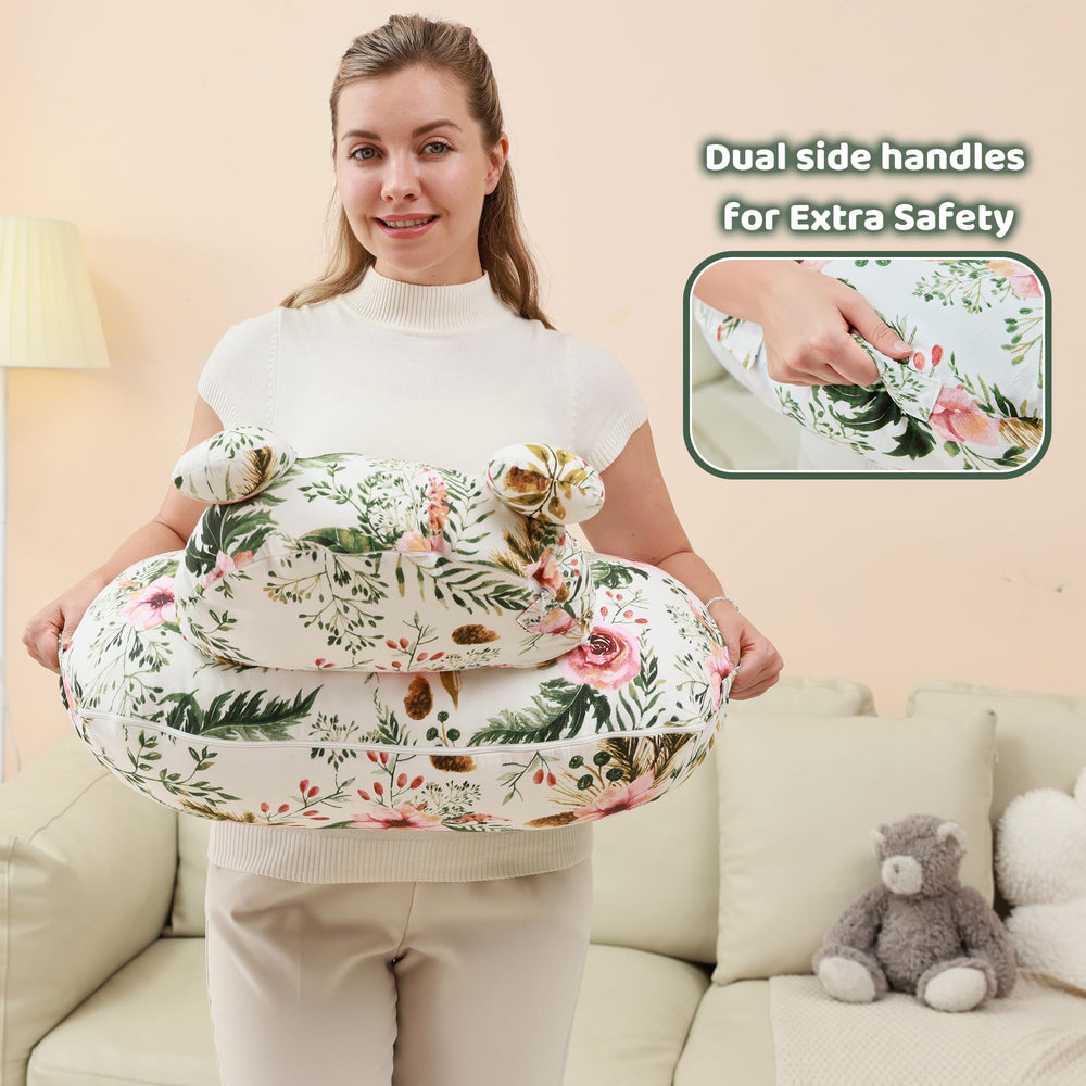 stable base design helps keep the pillow in place during feeding