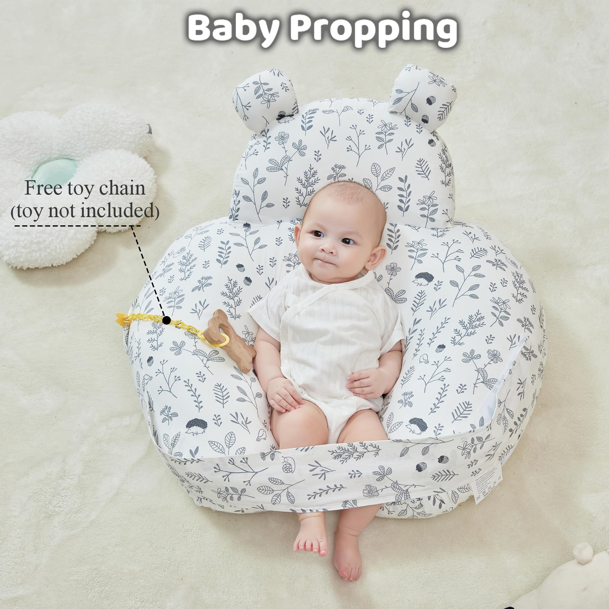 Lasoftan nursing pillow compact storage after folding demonstration.