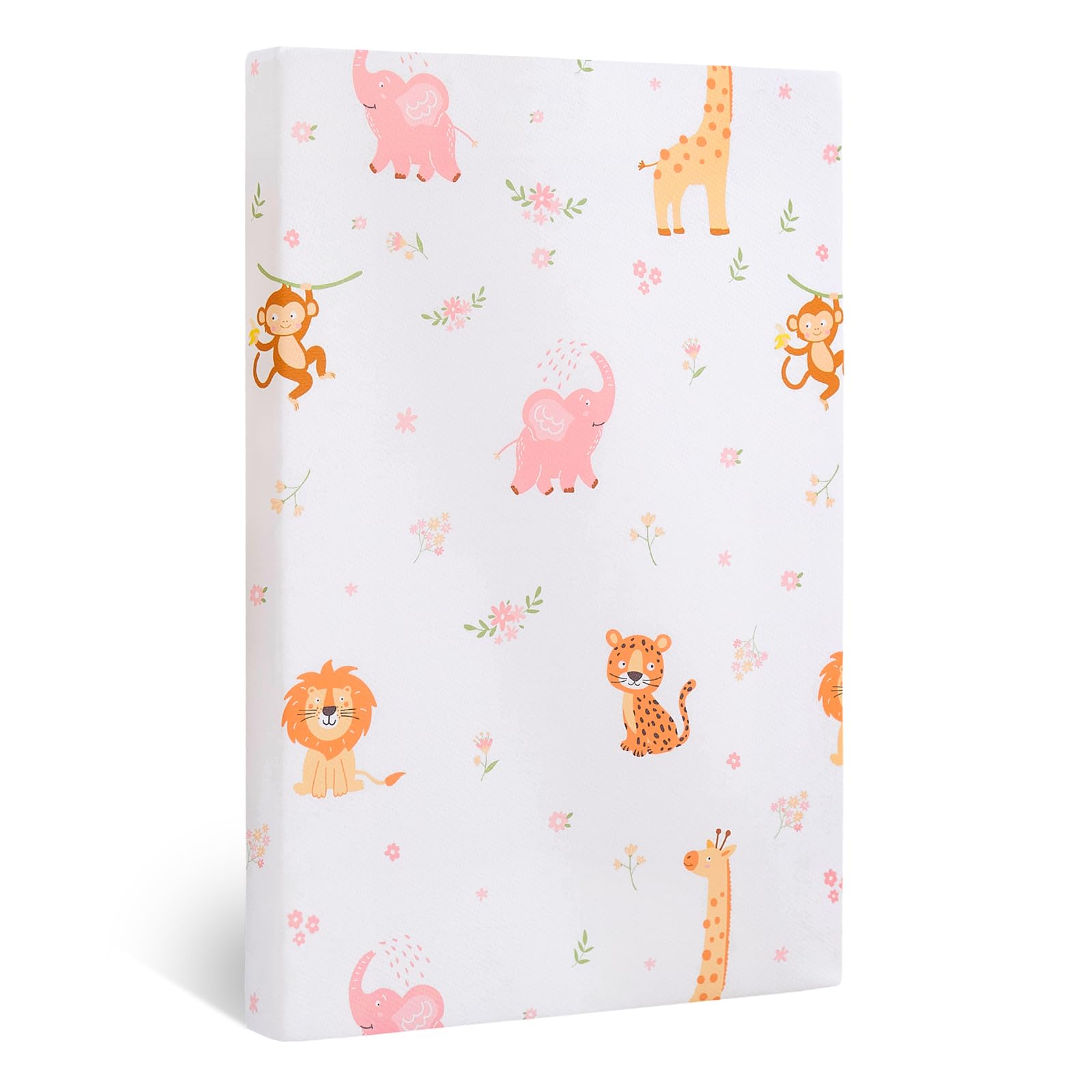 Lasoftan Pack and Play mattress with exact 38x26 inches for a snug fit.