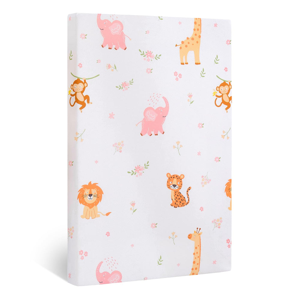 Lasoftan Pack and Play mattress with exact 38x26 inches for a snug fit.