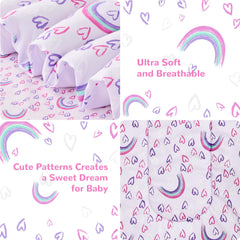 Lasoftan toddler bed sheet 45x60 keeps bedding snug and cozy.
