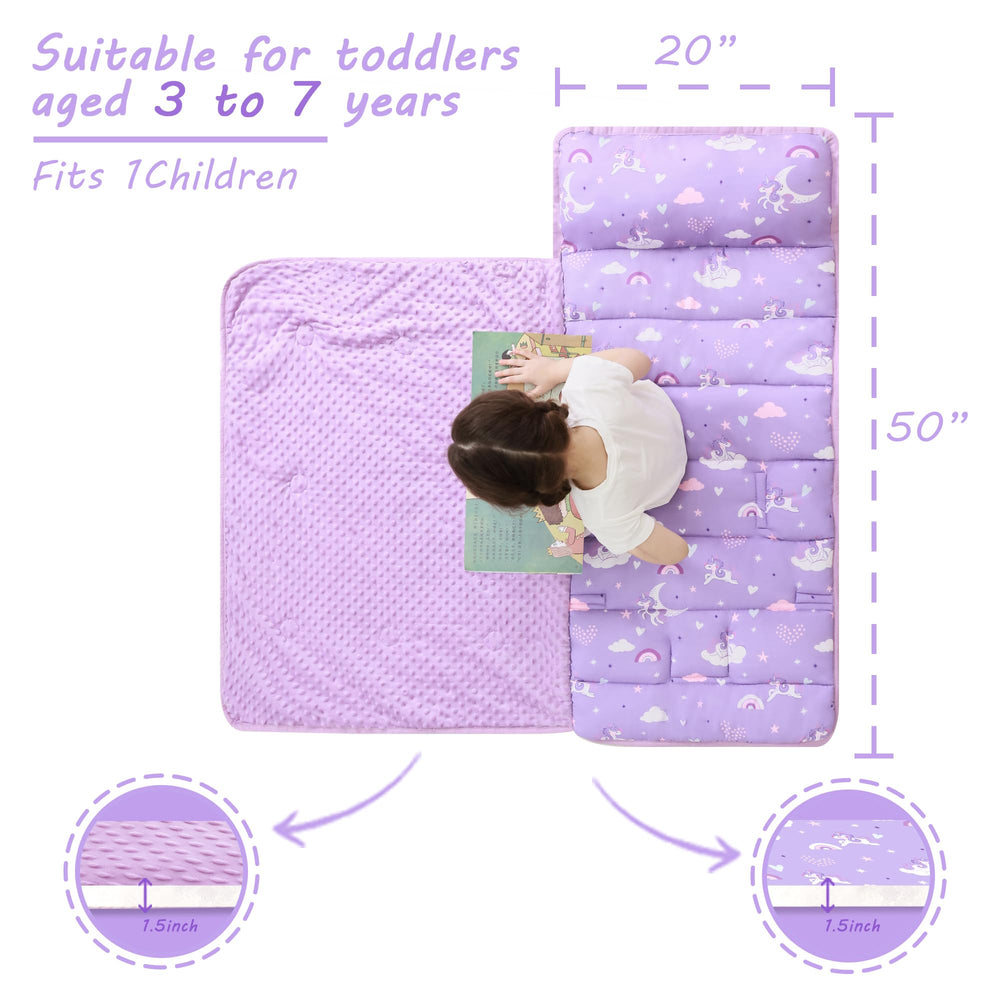 lasoftan nap mat with fleece blanket for warmth