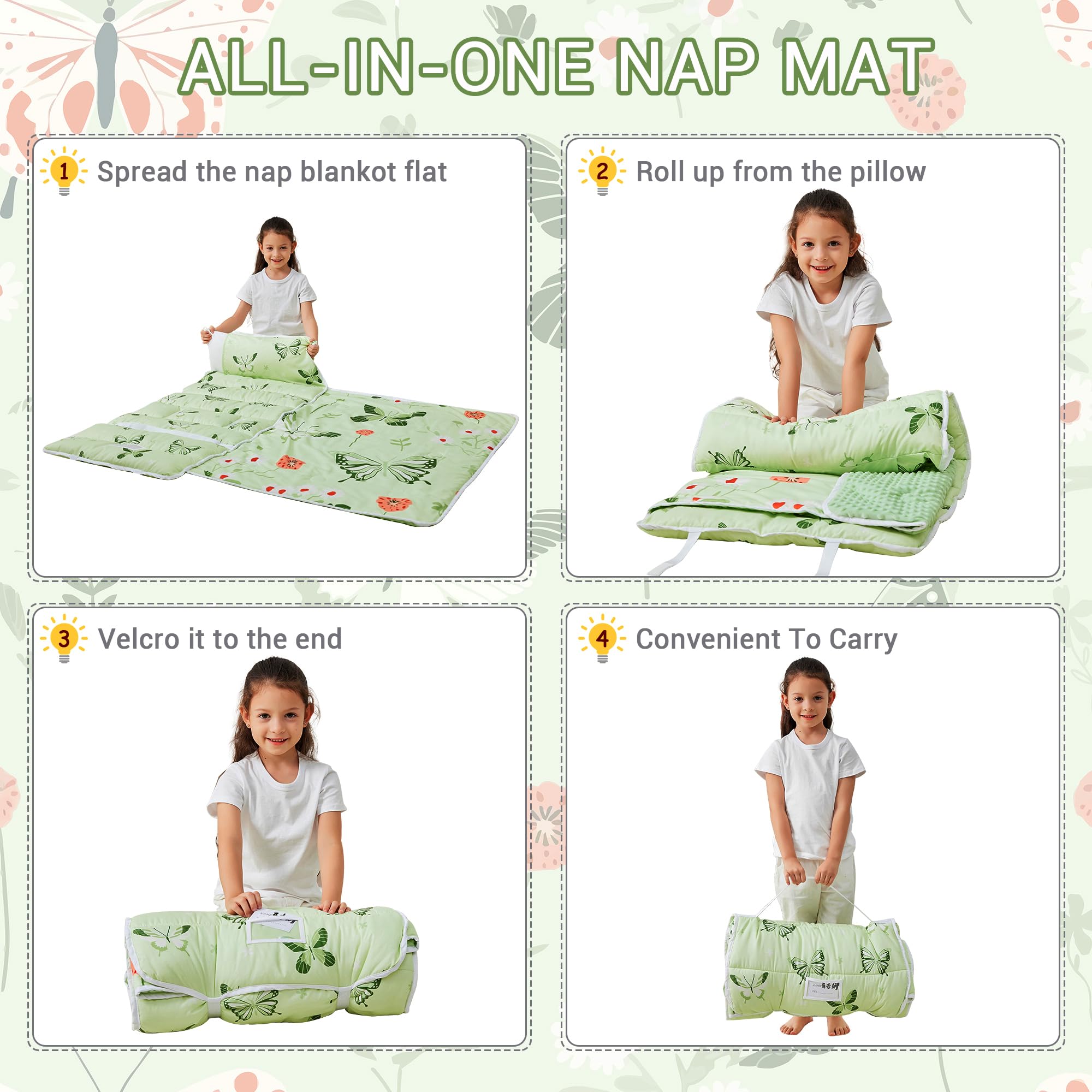 Lasoftan nap mat in use by a child for daytime rest.