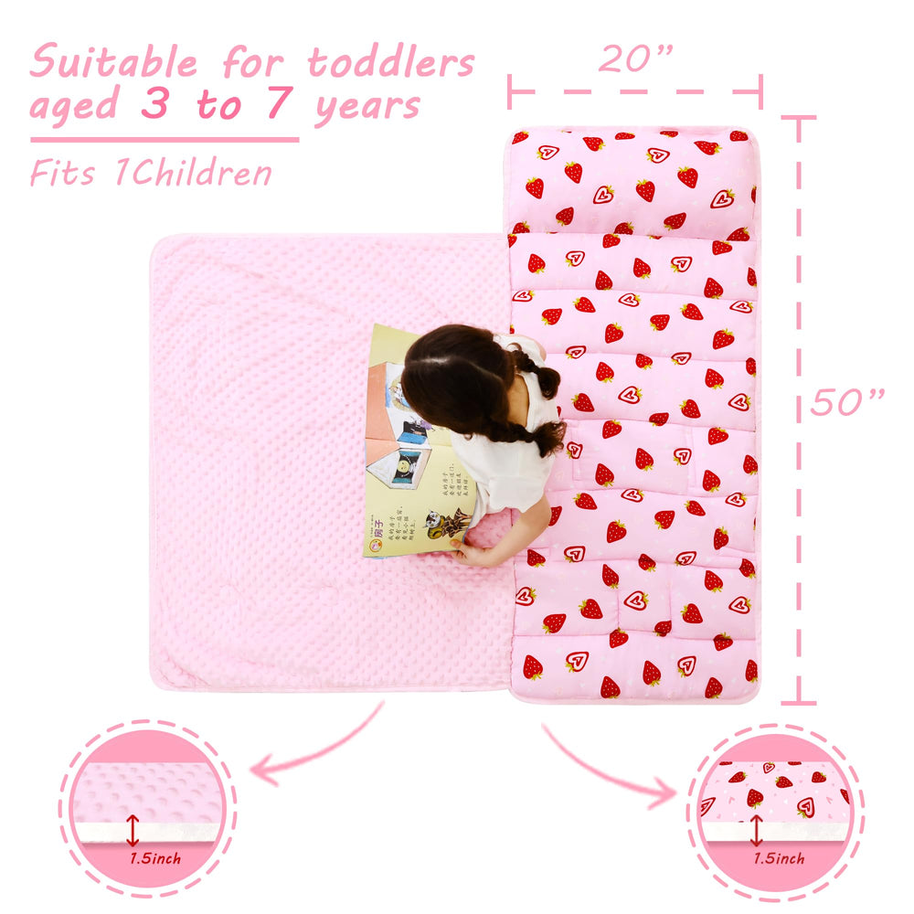 Lasoftan nap mat 50x21x2 inch size for growing kids 3+.