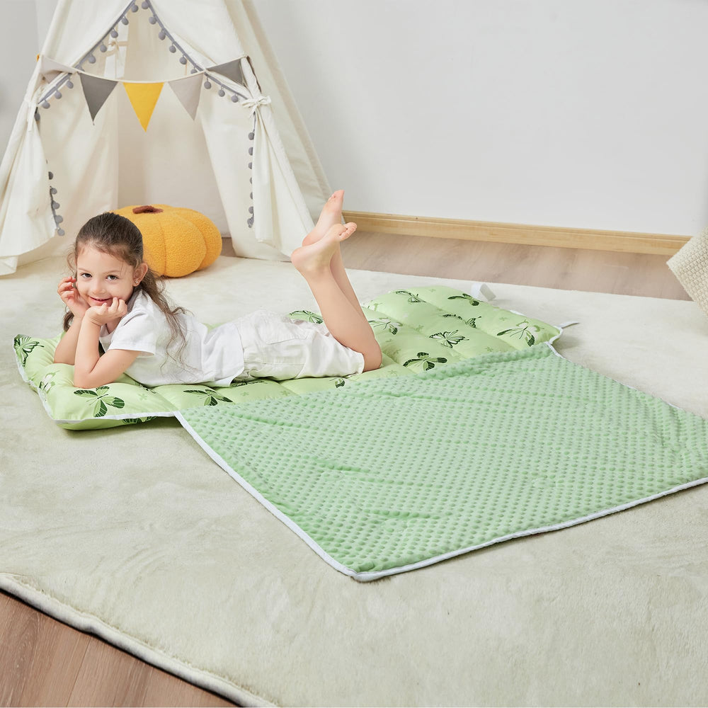 Lasoftan nap mat easy care machine washable on cold gentle cycle.