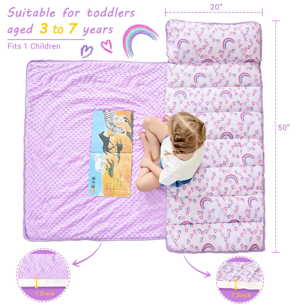Lasoftan extra large nap mat 50x21x2 for growing toddlers.