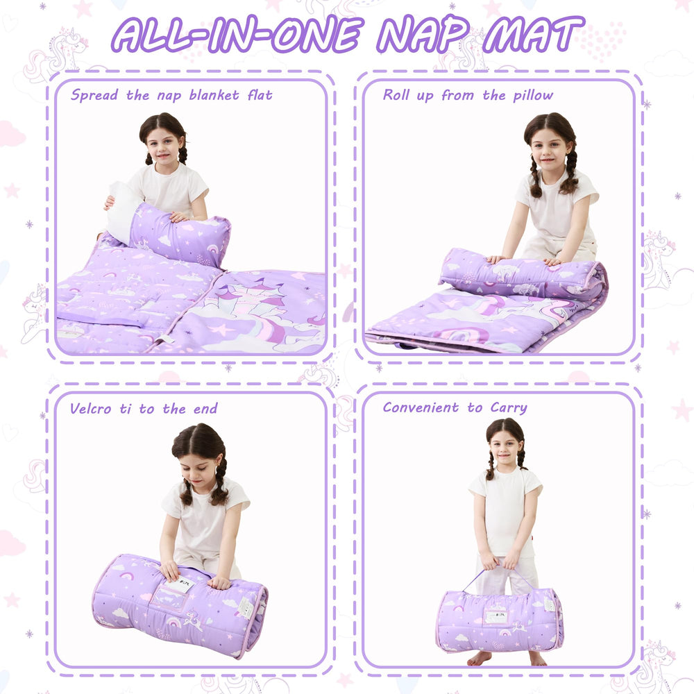 lasoftan nap mat pillow included, supportive rest