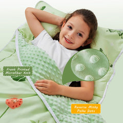 Lasoftan nap mat rolled up for easy transport and storage.