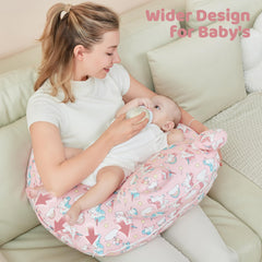 lasoftan Unicorn nursing pillow secure base maintains stability during feeds