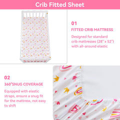 lasoftan White Unicorn nursery setup enhances room aesthetics and comfort