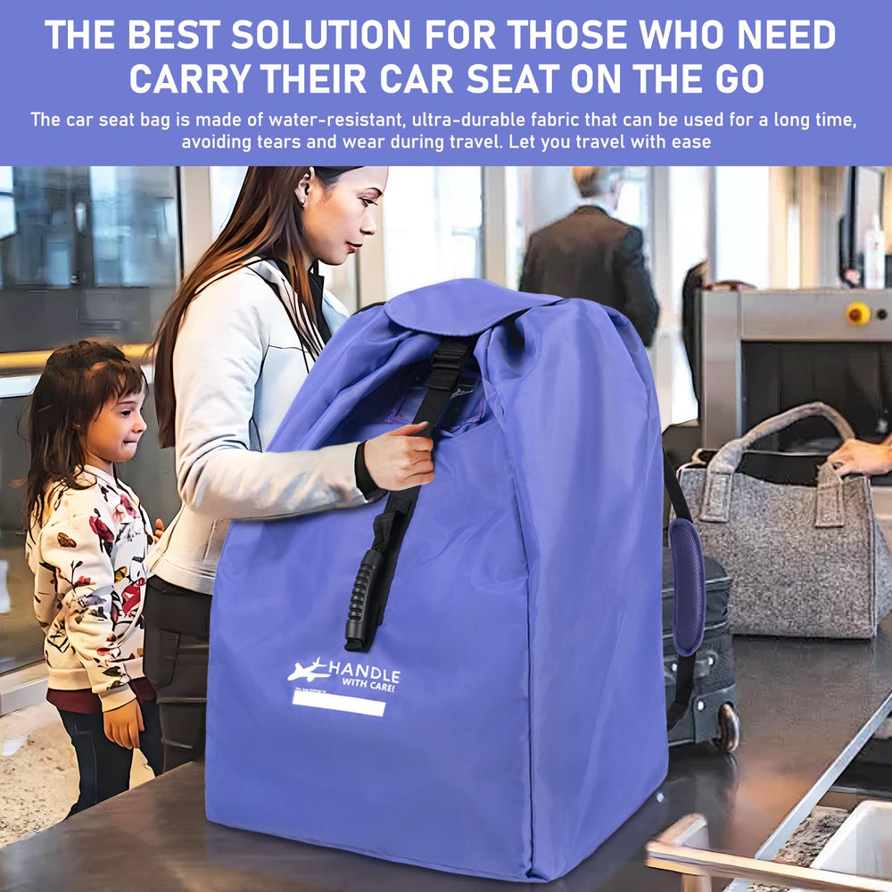 LASUK car seat bag accommodates booster seats for on-the-go families.
