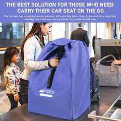 LASUK car seat bag accommodates booster seats for on-the-go families.