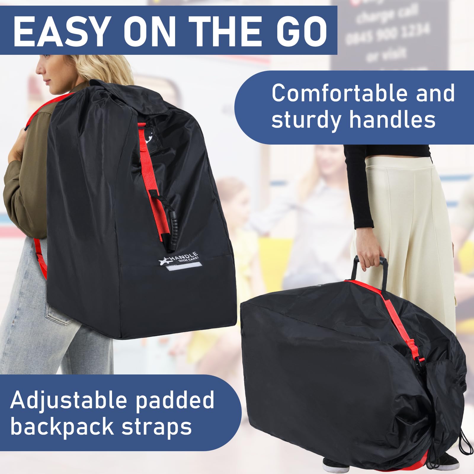 LASUK bag shows drawstring closure for secure, quick access.