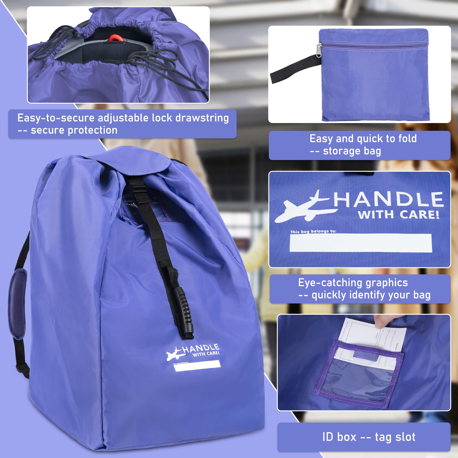 LASUK bag features padded shoulder straps for comfortable carrying.
