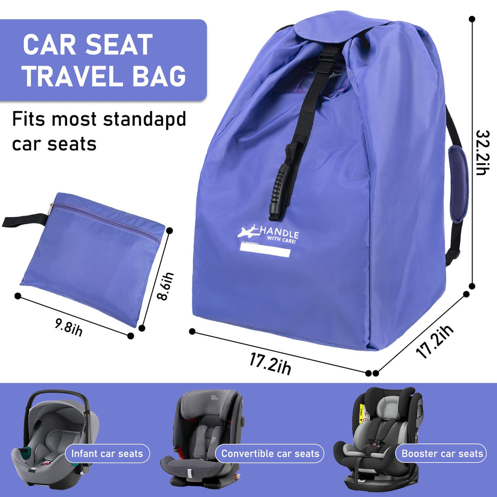 LASUK universal travel bag shields car seat bases from dust and moisture.
