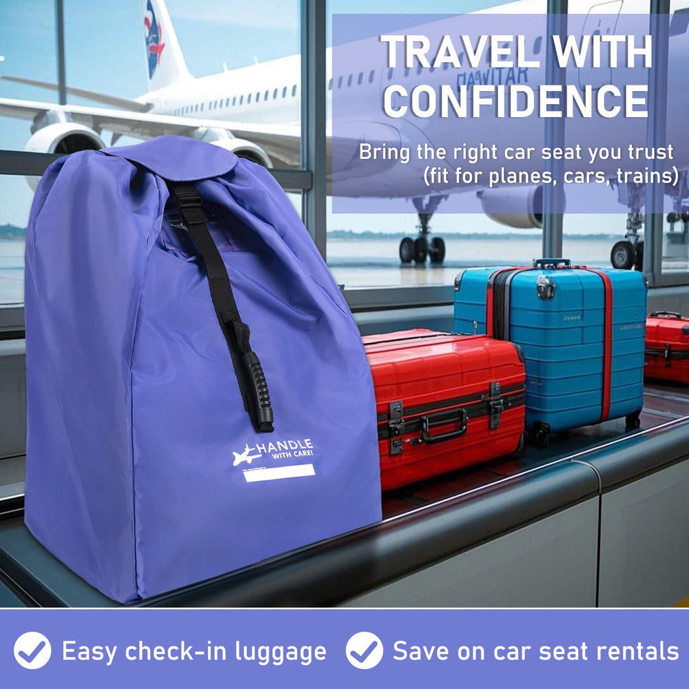 LASUK bag uses waterproof material to safeguard seats during travel.