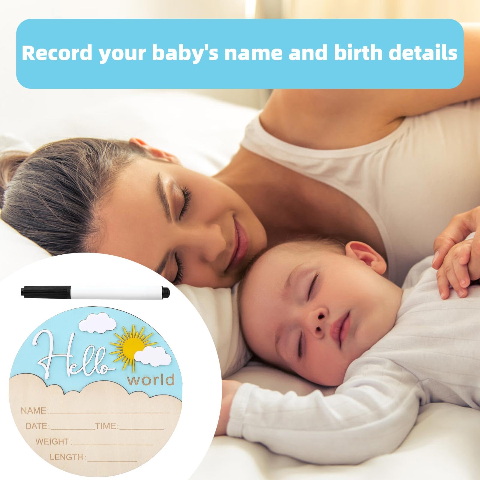 Lasuroa included writing tool for recording birth details