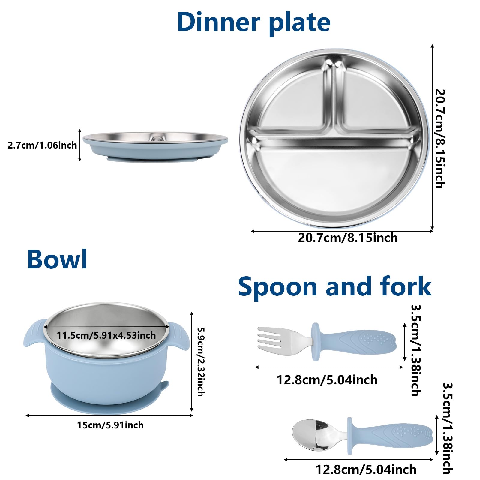 lasuroa double-handle bowl offers easy grip for little hands.
