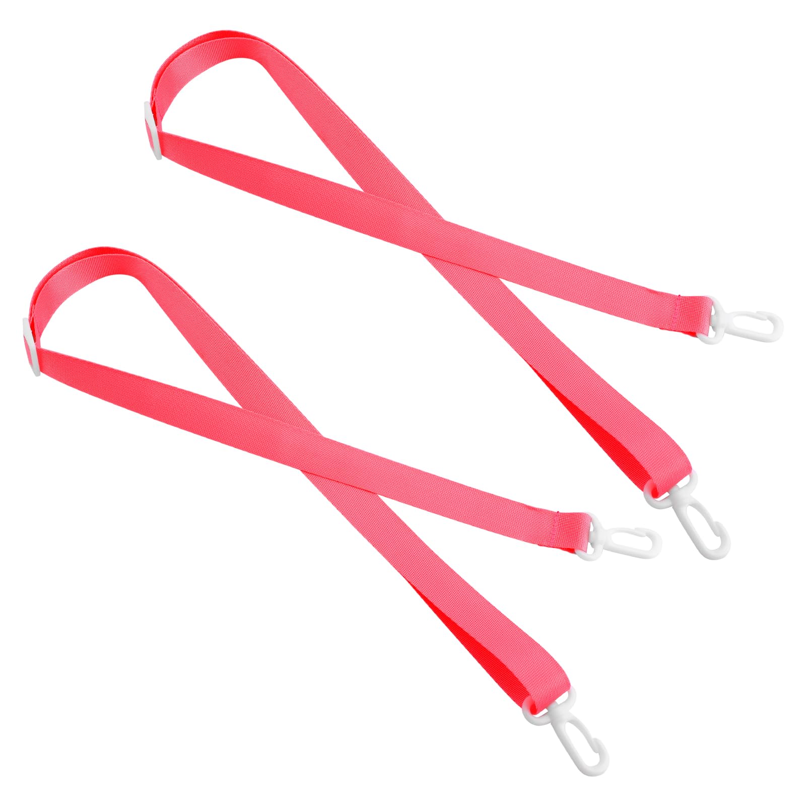 Lasuroa drain lanyard for shower in rose red, 2-piece set shown for post-surgery use