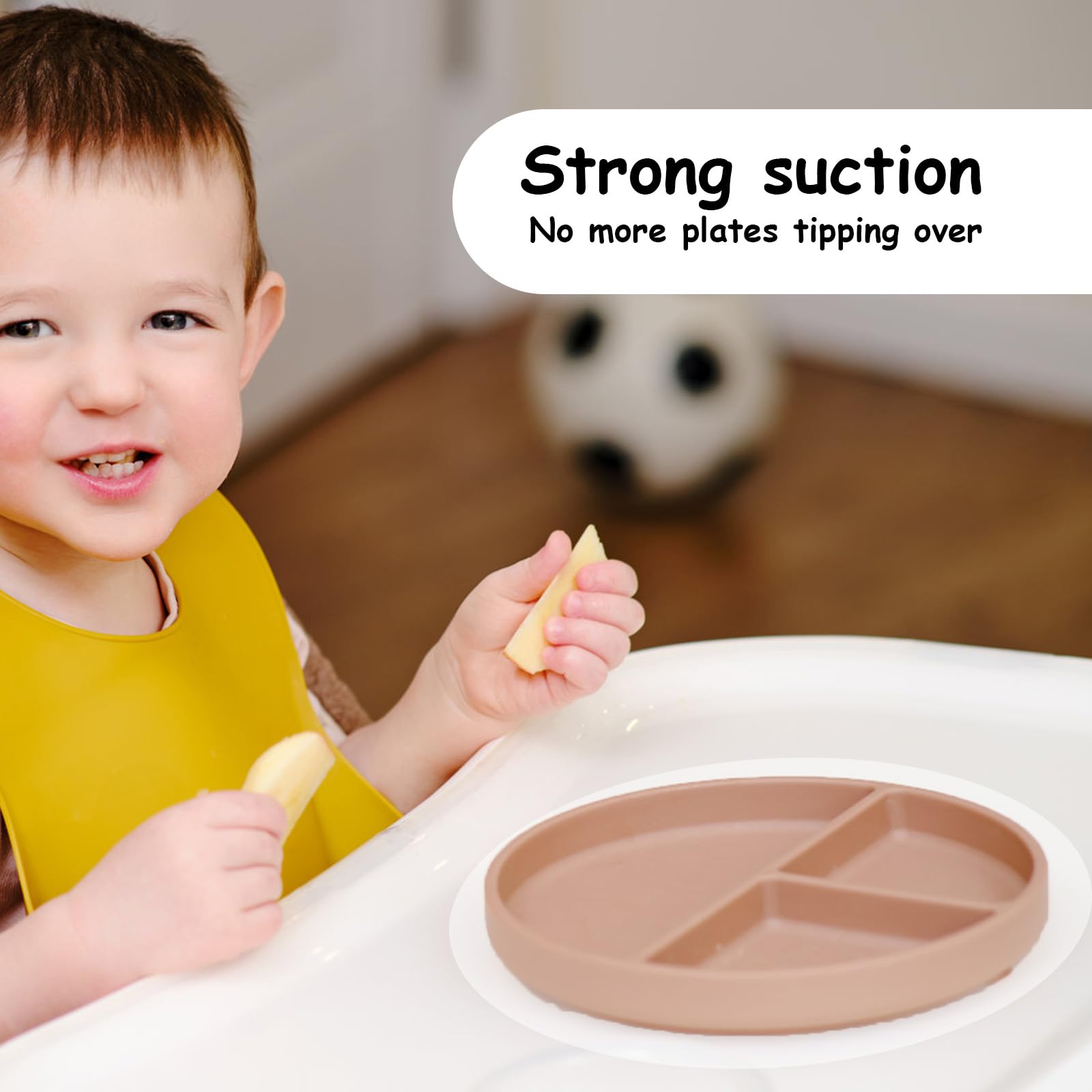 Lasuroa mess-proof mealtime solution sticker prevents slips on bowls