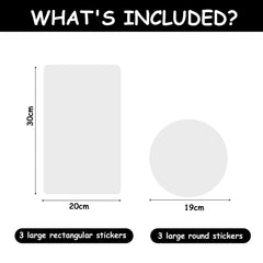 Lasuroa suction solver rectangle 30x20cm sticker secures tray items
