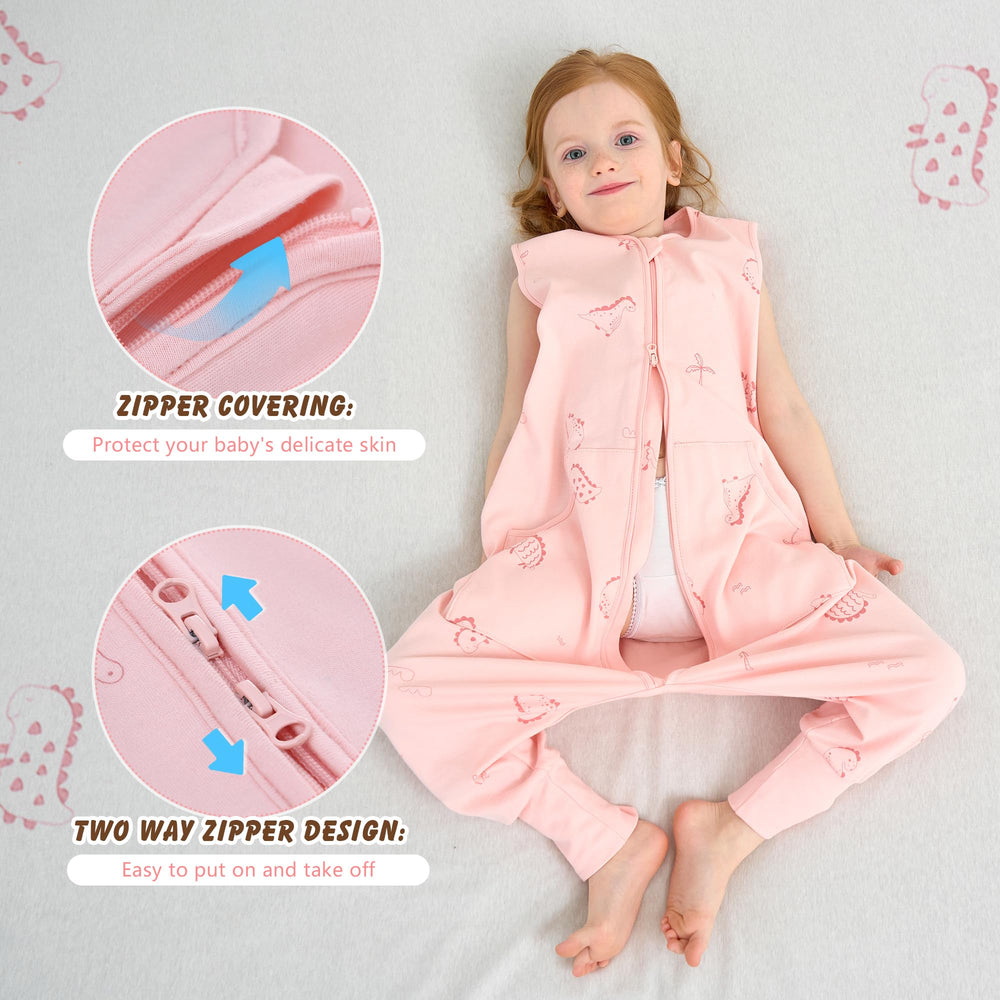 LAT Baby Sleep Sack with double zipper for easy diaper changes and quick dressing.