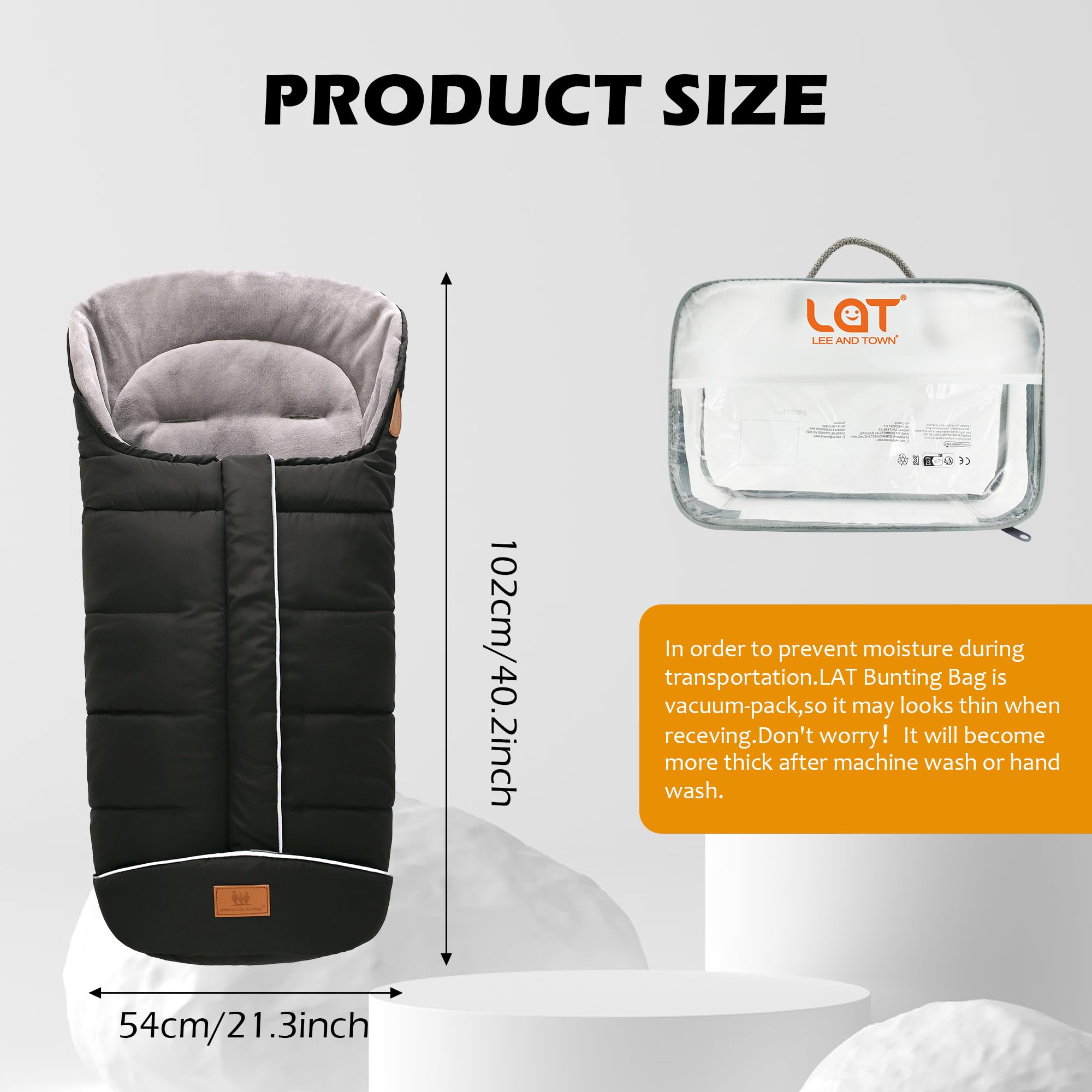 LAT LEE AND TOWN three-layer warmth with waterproof outer protects on cold days.