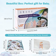 LAT LEE AND TOWN gel car seat cooler pad folded compact design for portability