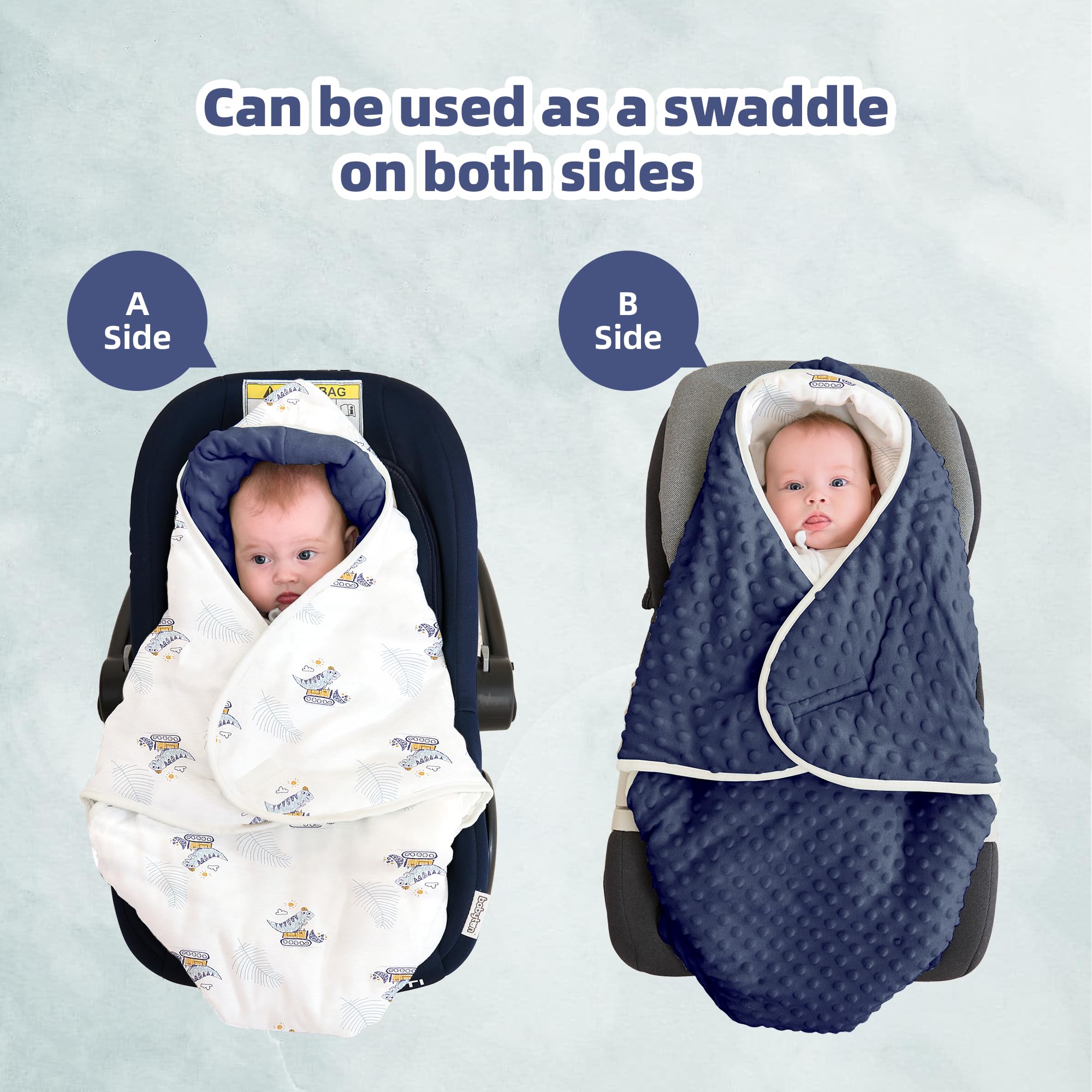 LAT LEE AND TOWN compatible with 3-point harnesses for safe outings.