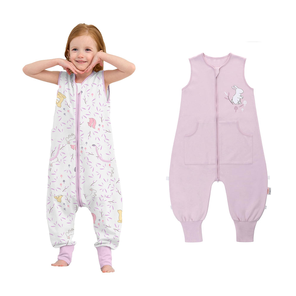 LAT LEE AND TOWN LAT 2Pack Sleep Sack vest design promotes breathable summer comfort for babies.