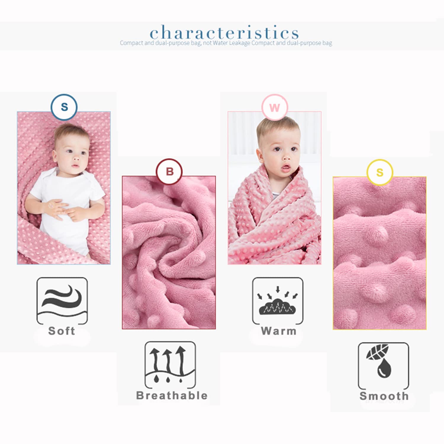 LAT LEE AND TOWN Minky Dot Blanket: versatile play mat for floor time