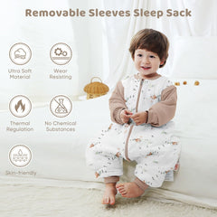 LAT LEE AND TOWN sleep sack elastic cuffs help keep warmth in.