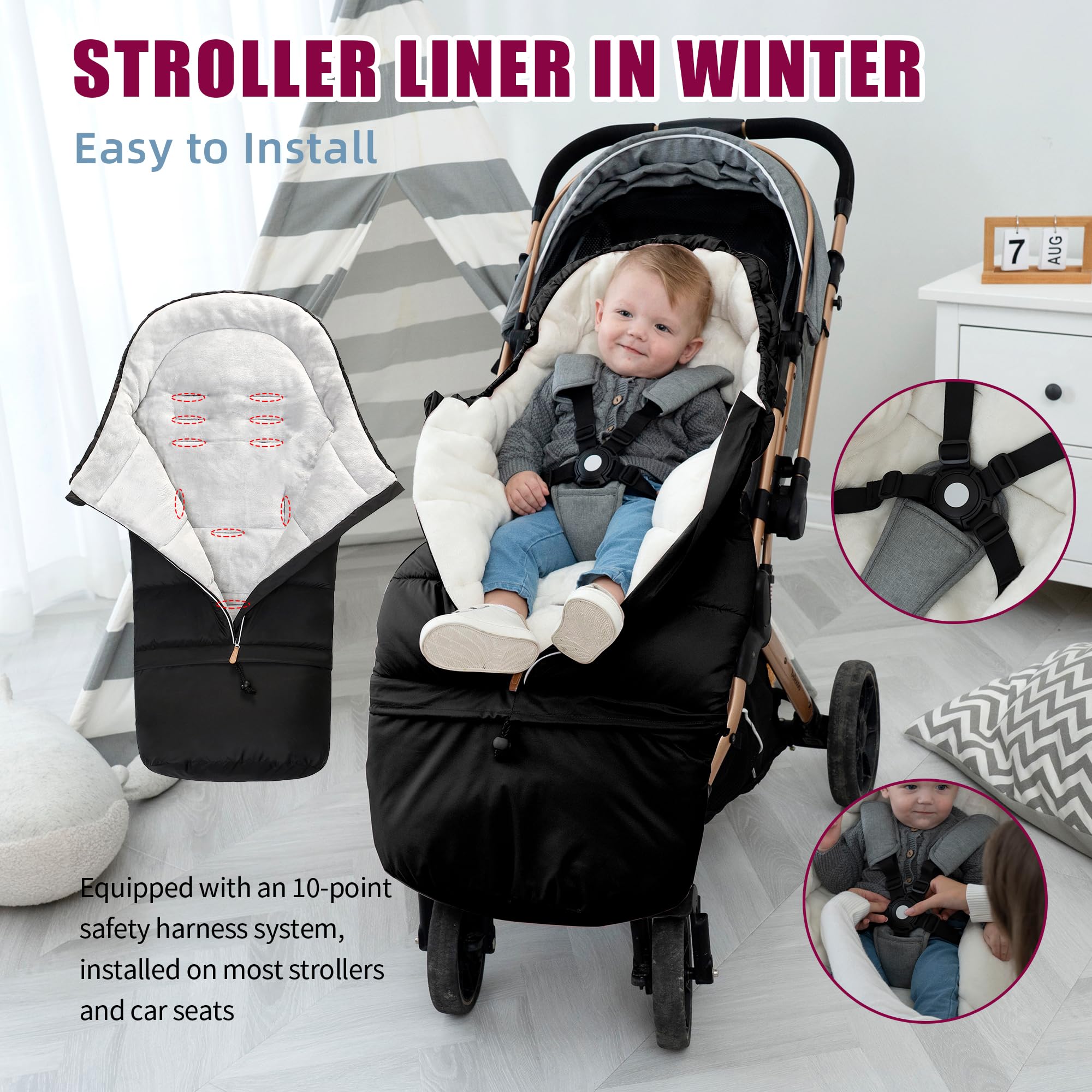LAT LEE AND TOWN bunting bag anti-slip back design stays in place