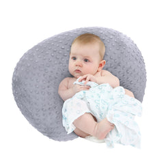 LAT LEE AND TOWN nursing pillow with plush minky cover for cozy feeding sessions