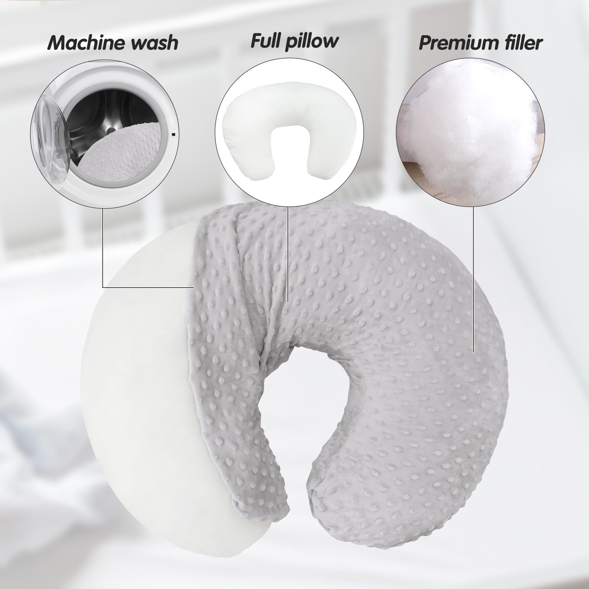 LAT LEE AND TOWN hidden zipper protects baby’s skin during use and washing