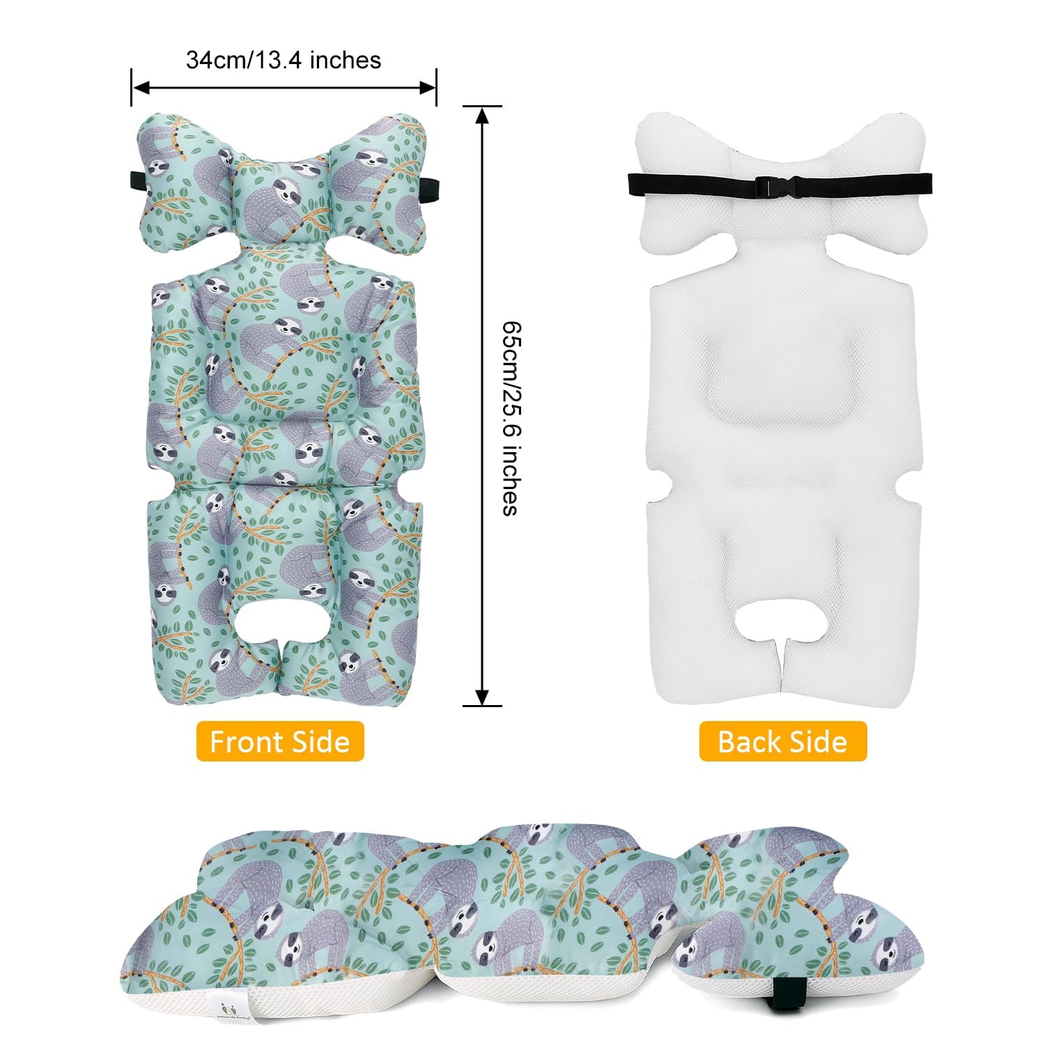 Lat Lee and Town stroller cushion with head and neck support for better alignment