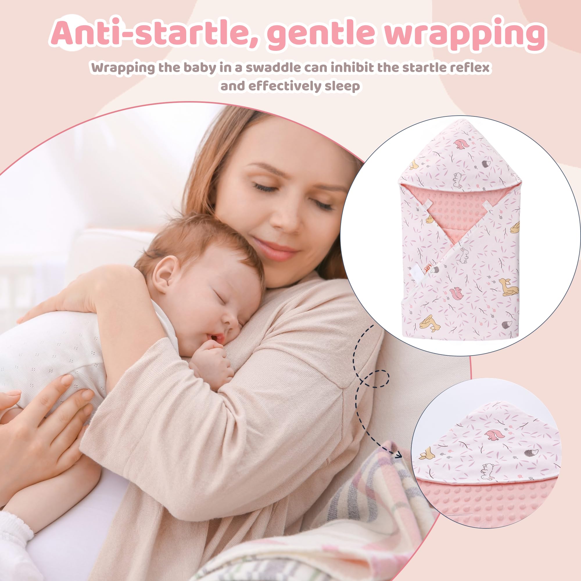 LAT LEE AND TOWN windproof hood shields baby's head outdoors.