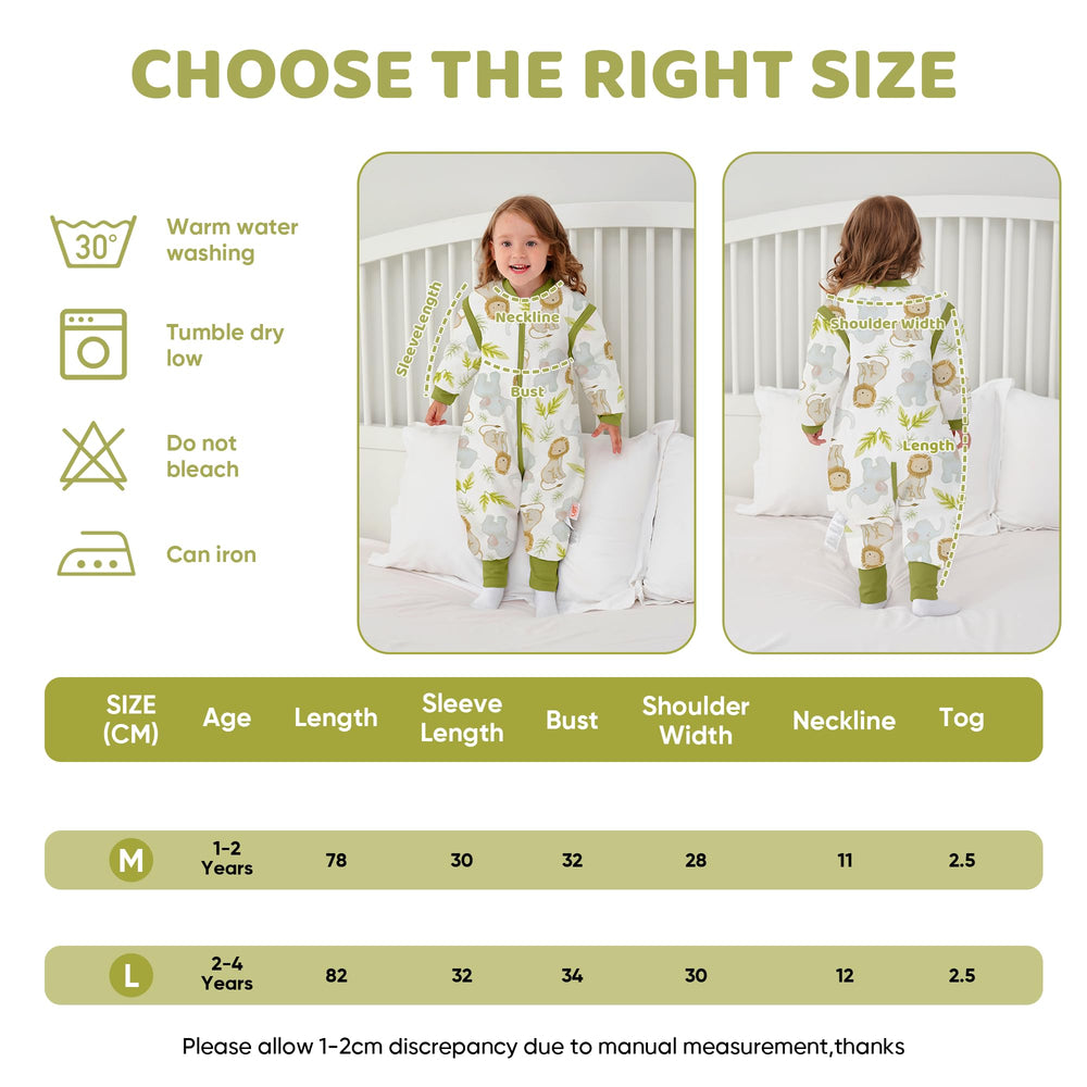 LAT LEE AND TOWN sleepsack with detachable sleeves for temperature control