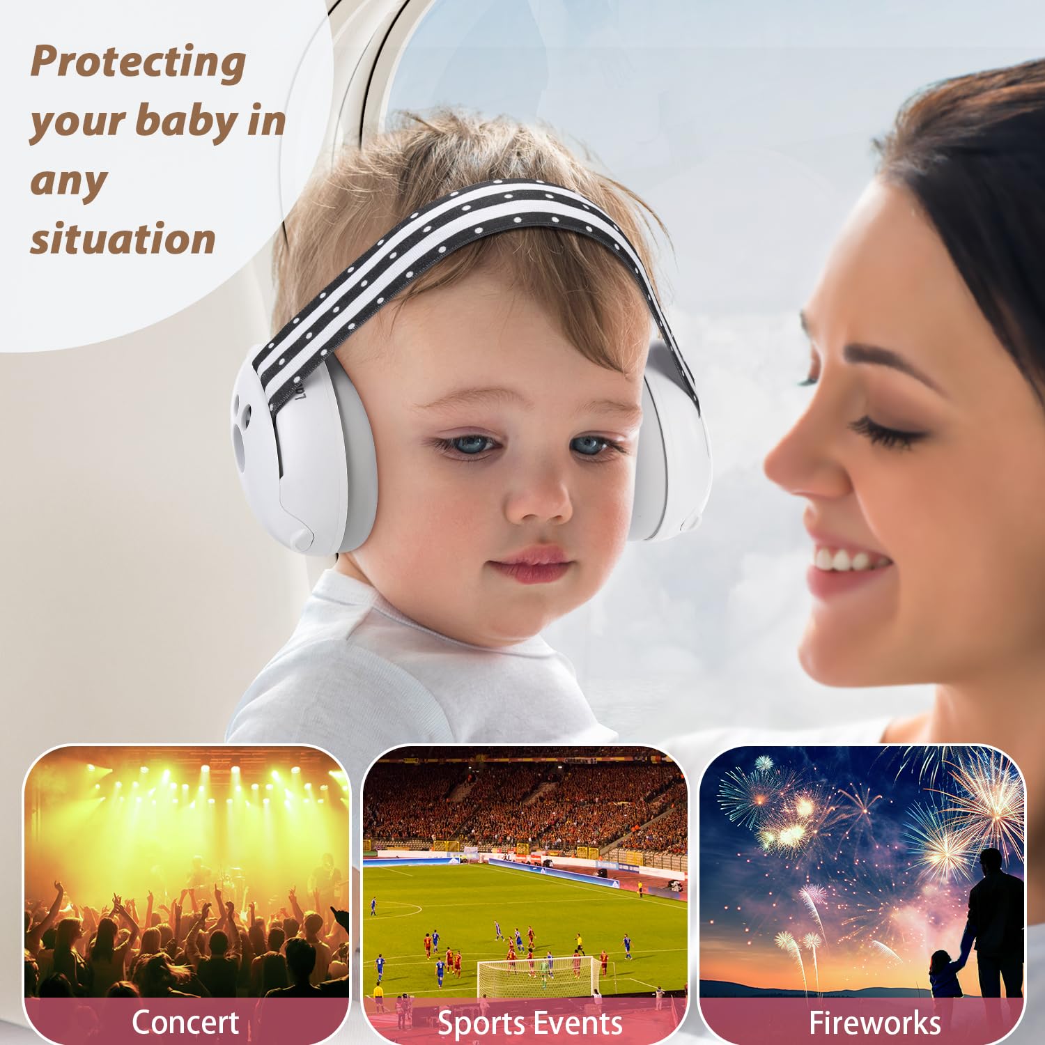 Laudexua 26dB SNR reduces surrounding noise for safer listening.