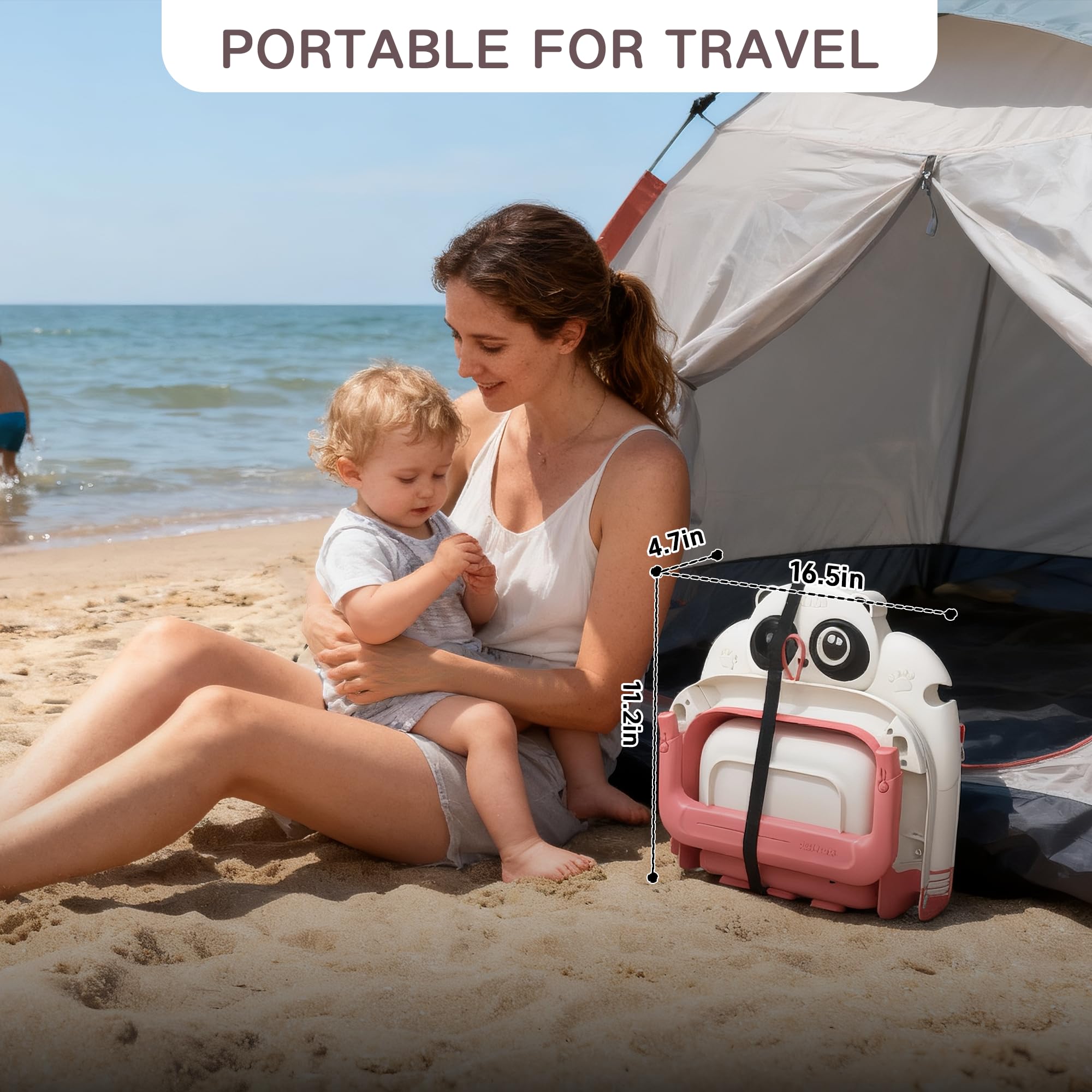 LAUJIA flat-fold design stores easily for travel.