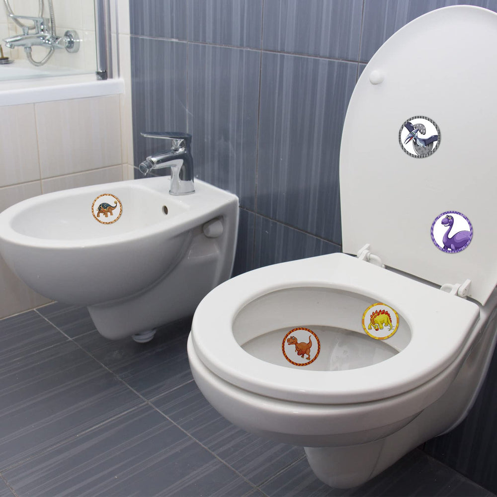 Laumoi dinosaur toilet targets unboxing reveals easy, flush-away paper targets