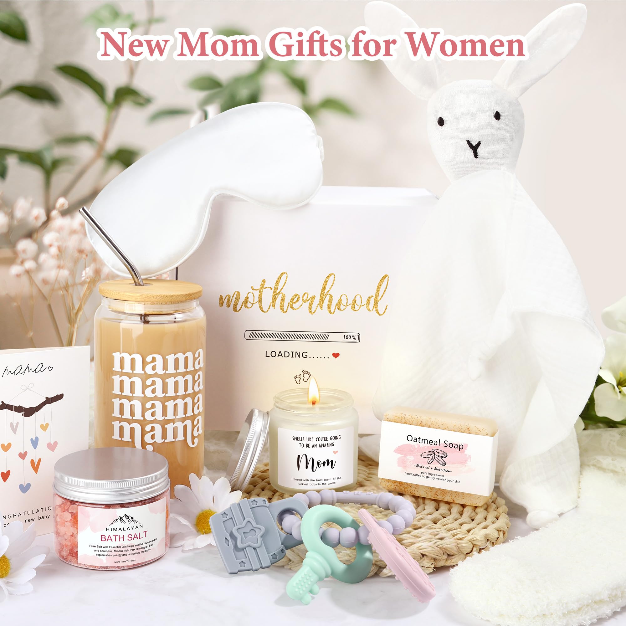 Launrada Mama glass can, an elegant keepsake for self-care rituals.