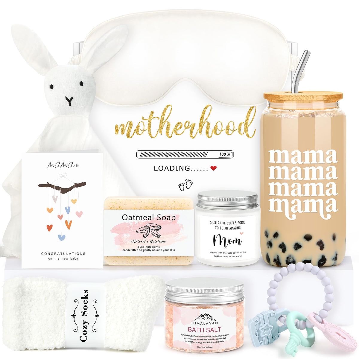 Launrada new mom care package gift box, ideal for a thoughtful postpartum gift.