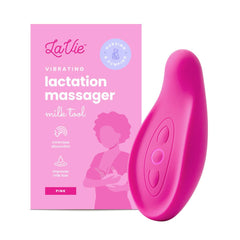 LaVie Lactation Massager close-up grip easing engorgement with gentle stimulation