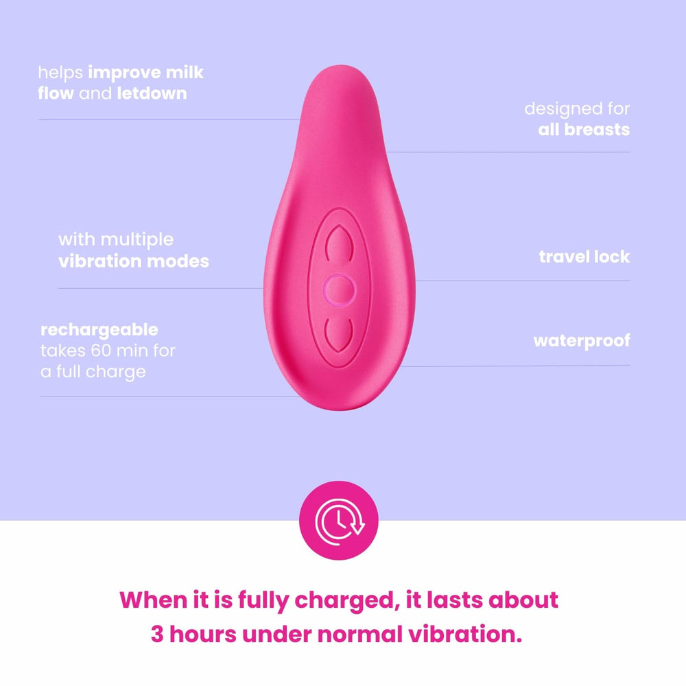LaVie Lactation Massager five vibration modes for personalized comfort