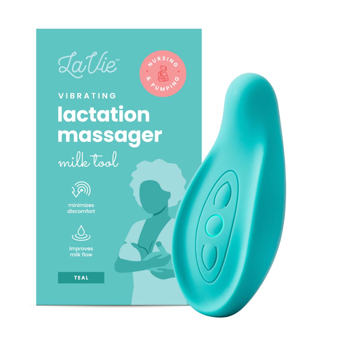 LaVie lactation massager with soft silicone for gentle breast massage.