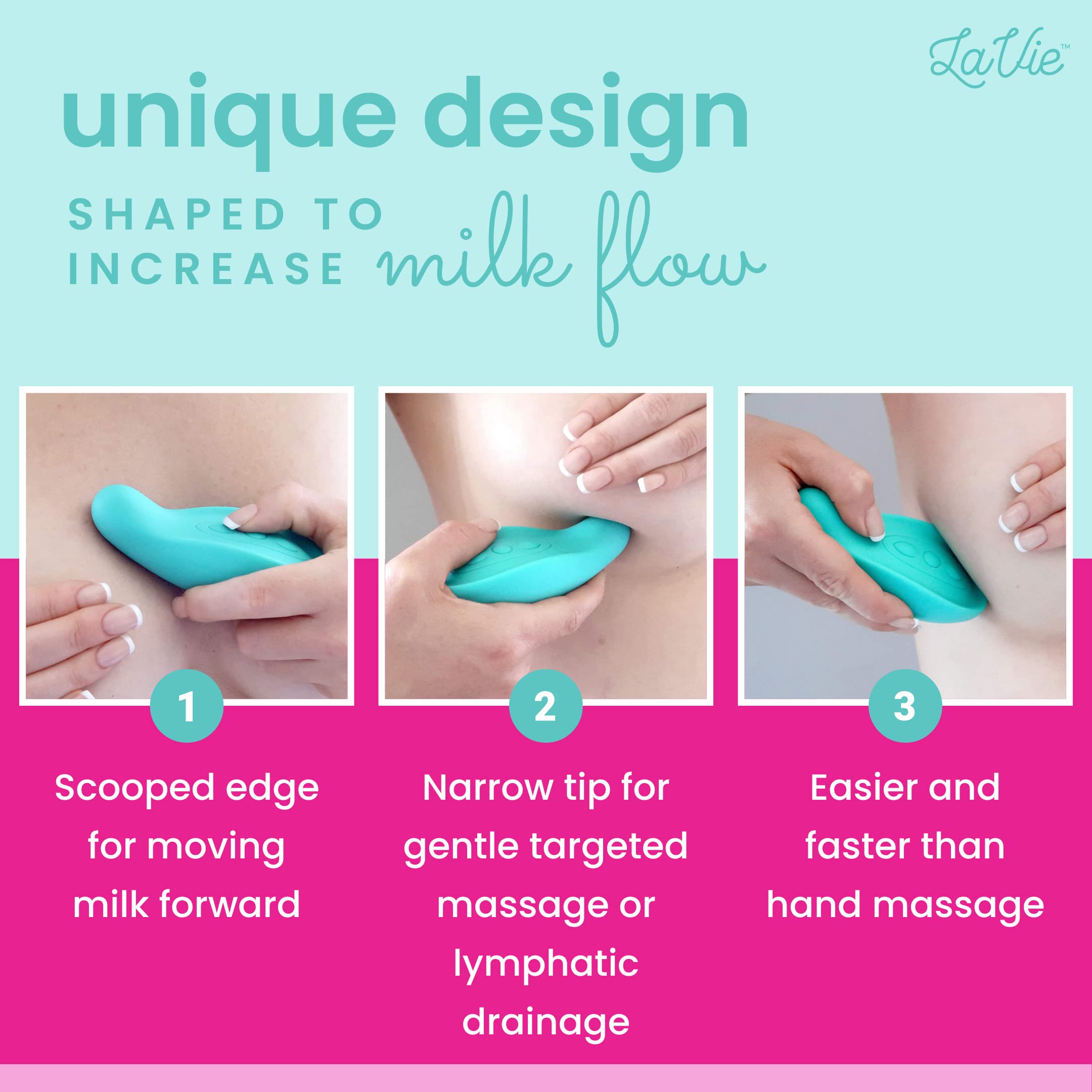 LaVie massager compact and travel-friendly for on-the-go relief.