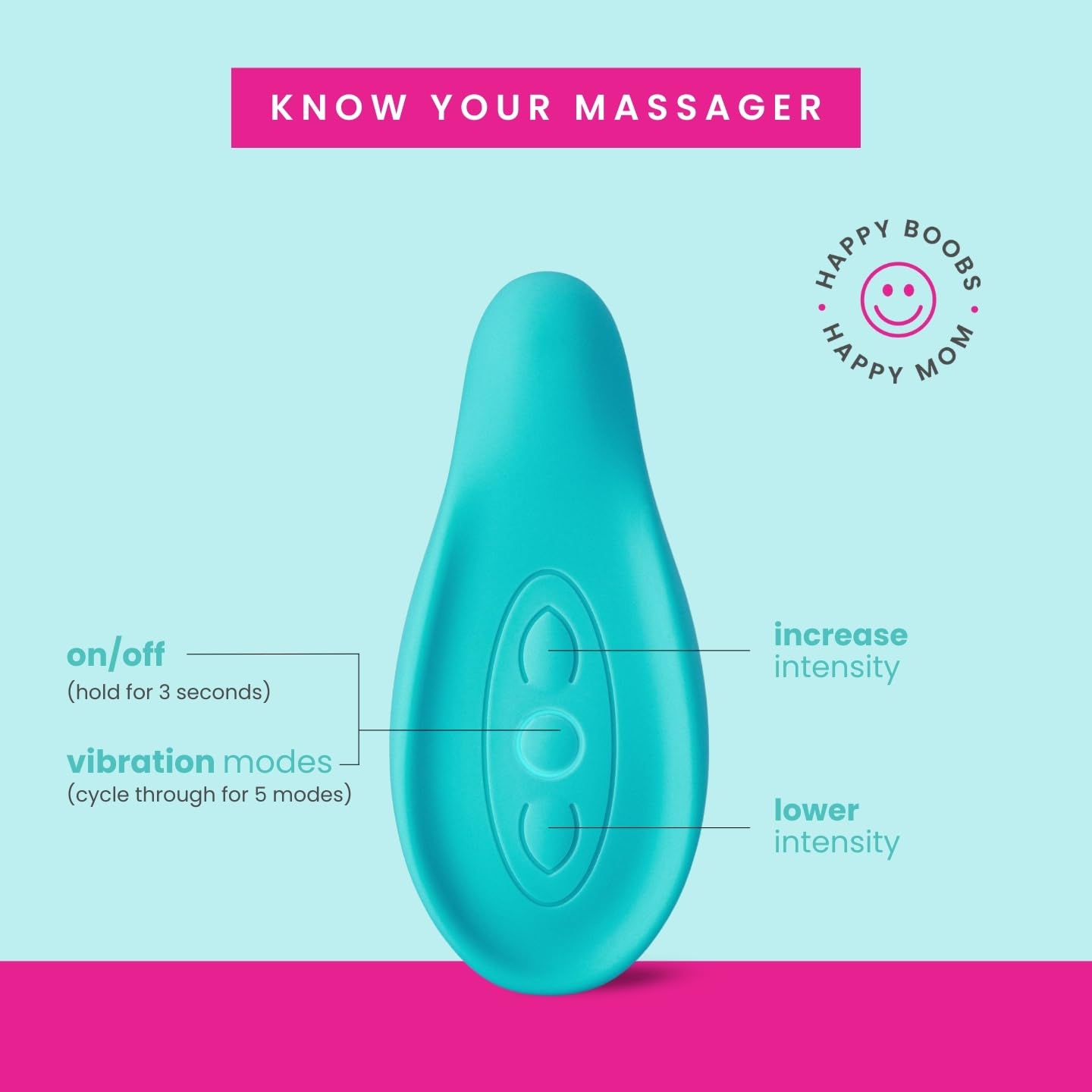 LaVie massager USB charging cord for convenient recharging.